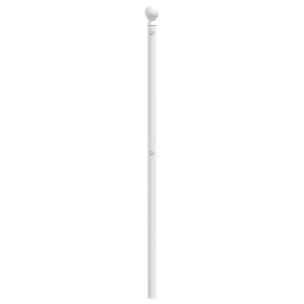 vidaXL Cabecero de repuesto de metal blanco 160 cm