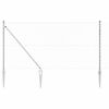 vidaXL Valla de eslabones con picos 25 x 1,2 m Acero Galvanizado Malla