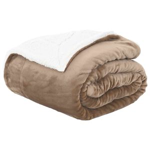 vidaXL Manta Camel 220 x 240 cm 2.67 kg Lana