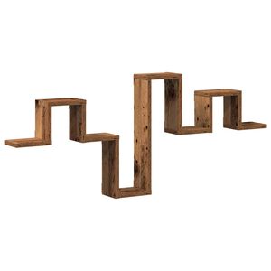 vidaXL Estante de pared Madera vieja 104.5 x 43 x 10 cm