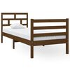 vidaXL Estructura cama individual madera maciza marr&oacute;n miel 75x190 cm