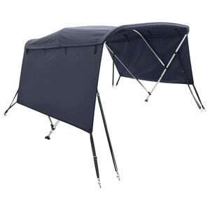 vidaXL Toldo bimini 3 arcos con paredes laterales 183x(154-167)x137 cm