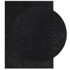 vidaXL Alfombra de pelo corto suave lavable HUARTE negro 120x170 cm