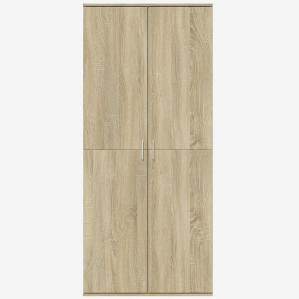 vidaXL Aparador alto madera de ingenier&iacute;a roble Sonoma 80x35x180 cm