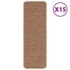 vidaXL Alfombrillas Antideslizantes para Escalera 15 uds. 60 x 25 cm