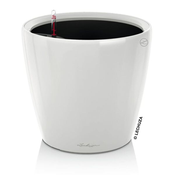 LECHUZA Macetero de Mesa CLASSICO LS 21 ALL-IN-ONE banco brillo
