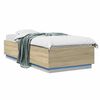 vidaXL Estructura de Cama con LED Roble Sonoma 80 x 200 cm