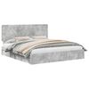 vidaXL Cama con almacenamiento con cabecera Gris Concreto 200 x 200 cm