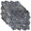vidaXL Baldosas de Guijarros Gris 30 x 30 cm Guijarro de R&iacute;o