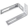 vidaXL Soporte anti-vuelco 2 Plateado 74,5 x 15 x 32 mm Hierro