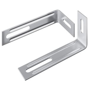 vidaXL Soporte anti-vuelco 2 Plateado 74,5 x 15 x 32 mm Hierro