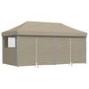vidaXL Carpa Pop-up para fiestas Taupé 580 x 292 x 315 cm Tela Oxford