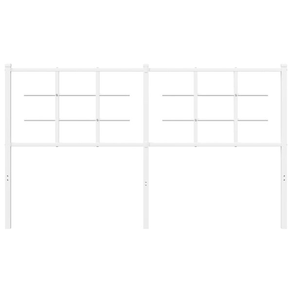 vidaXL Cabecero de repuesto de metal blanco 150 cm