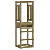 vidaXL Torre de juegos madera pino impregnada 53x46,5x169 cm