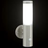 vidaXL Luz de pared exterior Plateado 15 x 7,5 x 33 cm