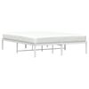 vidaXL Estructura de cama sin colch&oacute;n metal blanco 160x200 cm