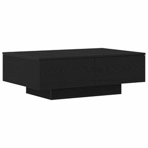 vidaXL Mesa de Caf&eacute; Roble Negro 90 x 60 x 31 cm Madera de ingenier&iacute;a