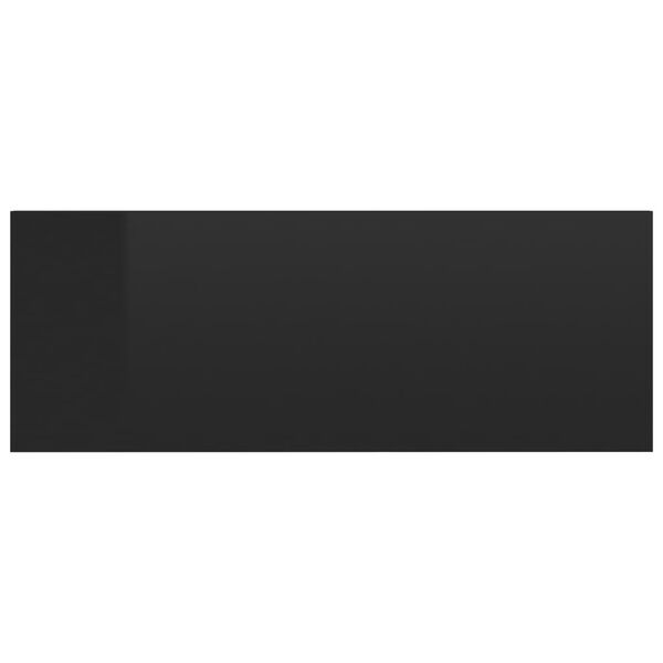 vidaXL Mesitas de noche flotantes 2 uds contrachapada negro 40x30x15cm