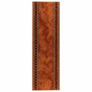 vidaXL Alfombra Runner FLORNES Tejido Naranja 67 cm x 150 cm PP 7 mm