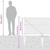 vidaXL Poste de Valla Plateado 25 x 0,8 m (malla de 25 mm) Acero