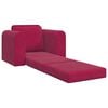 vidaXL Sof&aacute; cama Rojo vino 98 x 71 x 83 cm Terciopelo