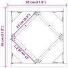 vidaXL Jardinera 2 pcs Plateado 30 x 30 x 30 cm Acero Galvanizado