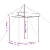 vidaXL Carpa de Fiesta Terracota 200 x 200 x 306 cm Tela Oxford