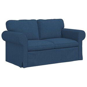 vidaXL Sof&aacute; Azul 155 x 82 x 80 cm tela