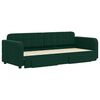 vidaXL Sof&aacute; cama nido con cajones terciopelo verde oscuro 80x200 cm