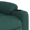 vidaXL Sillón reclinable eléctrico tela verde oscuro