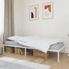 vidaXL Estructura de cama sin colch&oacute;n metal blanco 90x200 cm