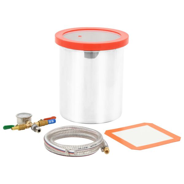 vidaXL C&aacute;mara de vac&iacute;o de acero inoxidable 11,42 L