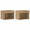vidaXL Conjunto de mueble de TV 2 uds. Roble artisan