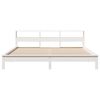 vidaXL Estructura de cama sin colch&oacute;n madera maciza blanca 200x200 cm
