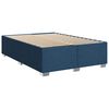 vidaXL Cama box spring con colch&oacute;n tela azul 140x190 cm