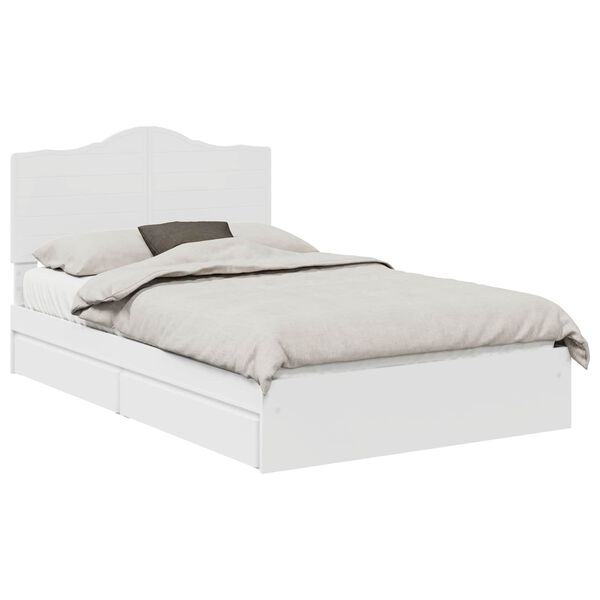 vidaXL Cama con almacenamiento 135 x 190 cm Madera de ingenier&iacute;a