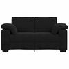 vidaXL Sofá Loveseat Terciopelo Negro 120 cm