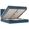 vidaXL Estructura de cama otomana colchones terciopelo azul oscuro