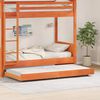 vidaXL Estructura de cama Marr&oacute;n cera 90 x 190 cm