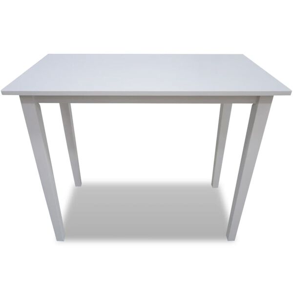 vidaXL Mesa alta de madera blanca