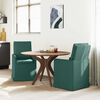 vidaXL Sillas de comedor 2 pcs Verde oscuro 57 x 67 x 98 cm tela