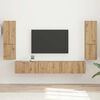 vidaXL Conjunto de mueble de TV 4 pcs Roble artesanal
