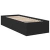 vidaXL Estructura de cama madera de ingeniería negra 75x190 cm