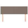 vidaXL Cabeceros 2 unidades tela gris taupe 72x5x78/88 cm