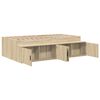 vidaXL Cama con almacenamiento Roble Sonoma 90 x 190 cm