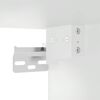 vidaXL Armario pared para cocina puerta cristal Lucca blanco brillante