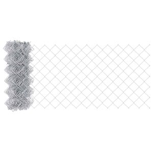 vidaXL Cerca de eslabones de cadena 25 x 0,6 m Acero galvanizado