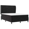 vidaXL Cama tipo Box Spring con colch&oacute;n Negro 200 x 140 cm Terciopelo