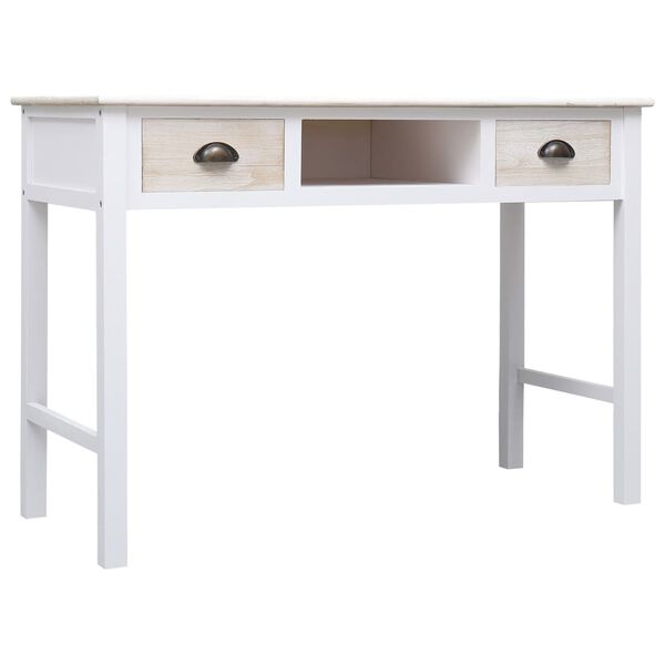 vidaXL Mesa consola de madera 110x45x76 cm