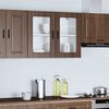 vidaXL Armario de pared para cocina puerta cristal Porto roble marr&oacute;n